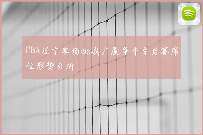 CBA辽宁客场挑战广厦争夺季后赛席位形势分析