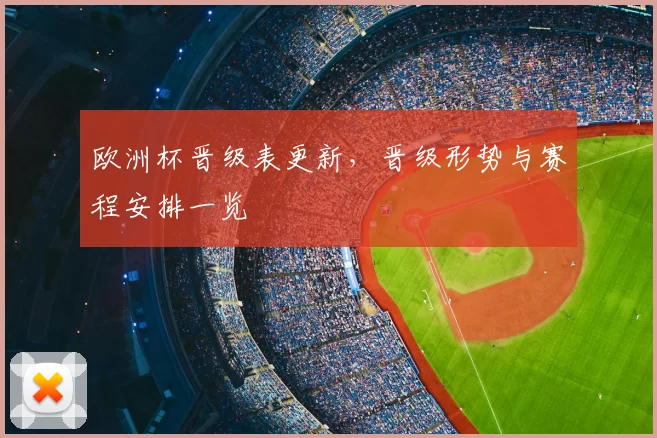 欧洲杯晋级表更新,晋级形势与赛程安排一览